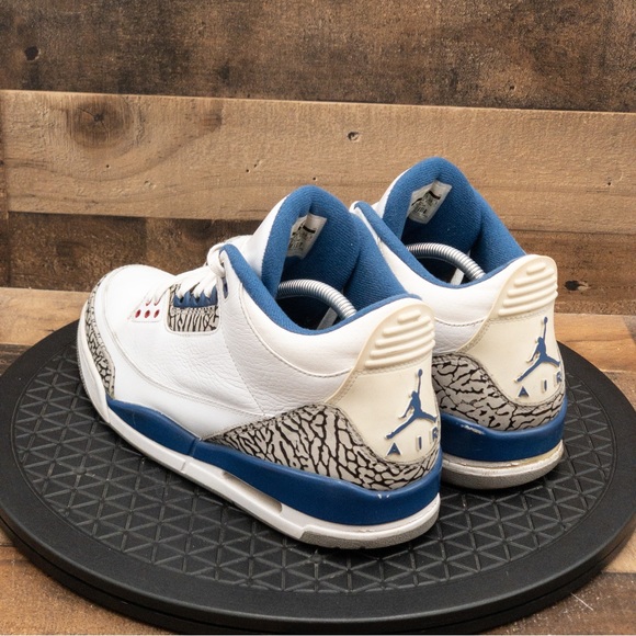 Nike Air Jordan 3 Retro OG True Blue Mens Shoes Size 10.5 136064-104 2011 - Picture 6 of 9